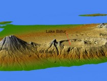 Bali 3D topography map